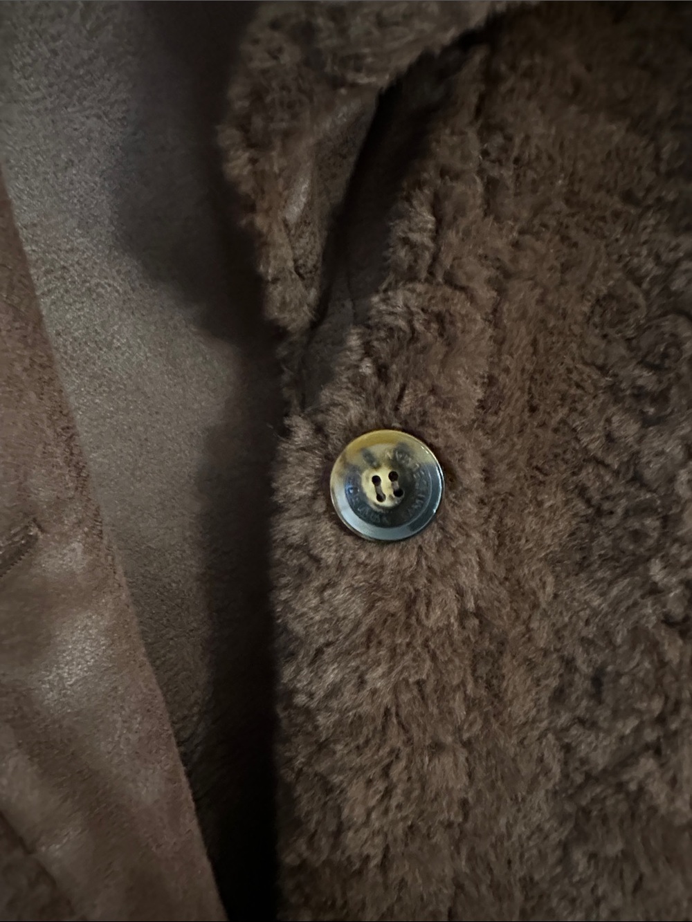 Sam Edelman Plush Brown Teddy Coat - Picture 3 of 5
